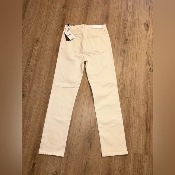 NWT Re/Done Cream Straight Leg Women's Jeans size 28 - Picture 3 of 8